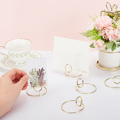 Alloy Place Card Holder DJEW-WH0018-22-1