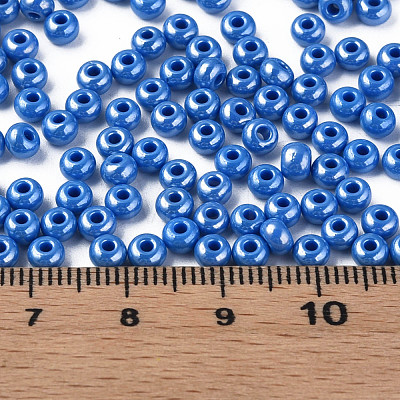 6/0 Czech Opaque Glass Seed Beads SEED-N004-003D-36-1