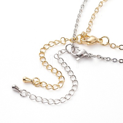 Couples Brass Cable Chain Bracelet Making Sets AJEW-JB00980-1