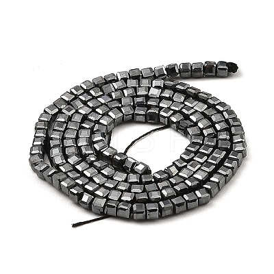 Electroplated Synthetic Non-Magnetic Hematite Beads Strands G-E606-C01-B-1
