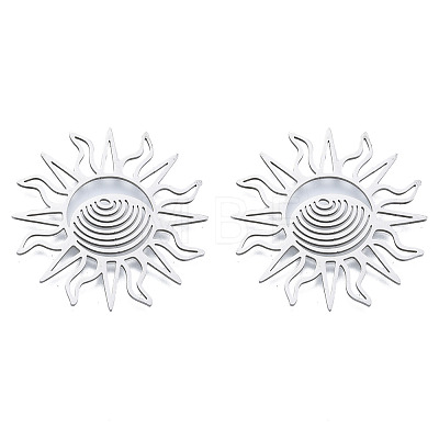 Non-Tarnish 201 Stainless Steel Filigree Joiners LS-STAS-N090-LA950-1-1