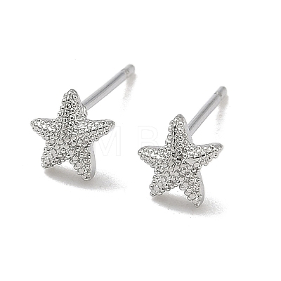 Brass Stud Earrings for Women EJEW-F403-03P-1