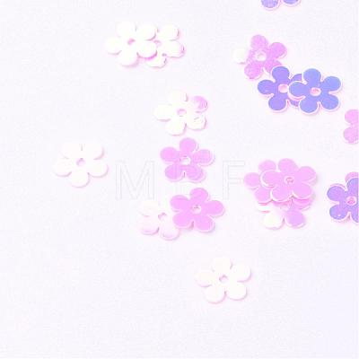 Ornament Accessories Disc Plastic Paillette Beads PVC-R016-0470-1