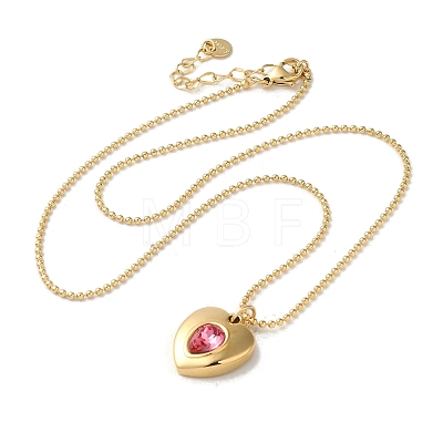 Vacuum Plating 304 Stainless Steel Ball Chain Necklaces NJEW-C045-01G-02-1