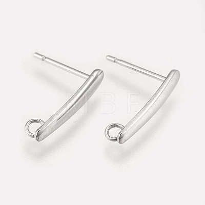 Non-Tarnish 304 Stainless Steel Stud Earring Findings LS-X-STAS-K182-23P-1