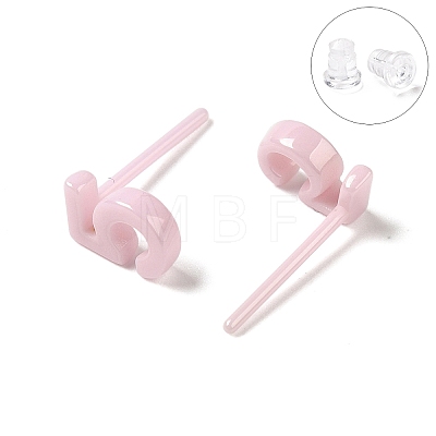 Hypoallergenic Bioceramics Zirconia Ceramic Stud Earrings EJEW-C065-03F-1