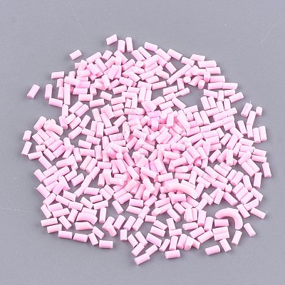 Handmade Polymer Clay Sprinkle Beads CLAY-T015-22O-1