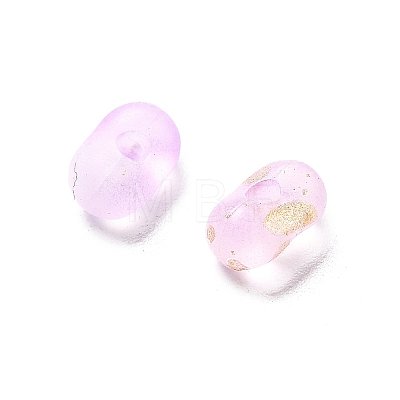 Gradient Color Transparent Frosted Acrylic Beads X1-OACR-M023-06E-1
