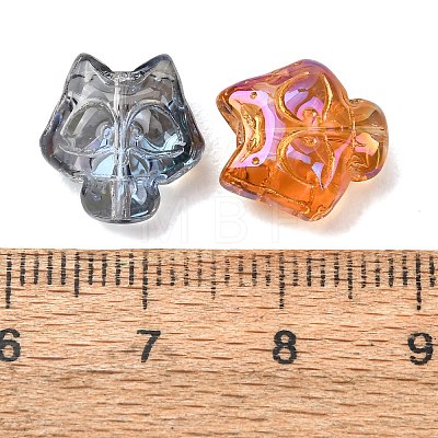 Electroplate Glass Beads GL-CBA1F09-01-1