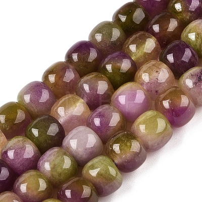 Dyed Natural White Jade Beads Strands G-T138-D14-1