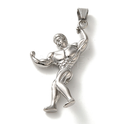 Hip Hop Fitness 316L Surgical Stainless Steel Pendants STAS-H194-01P-02-1