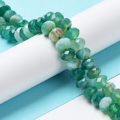 Natural Banded Agate/Striped Agate Beads Strands G-E605-A02-02C-1