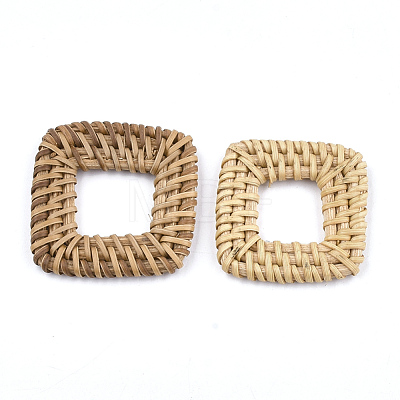 Handmade Reed Cane/Rattan Woven Linking Rings X-WOVE-T005-21A-1