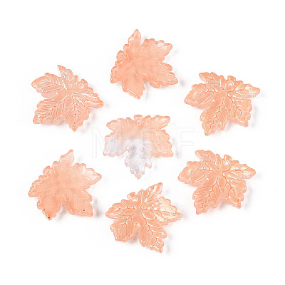 Baking Paint Transparent Glass Pendants DGLA-N014-11A-05-1