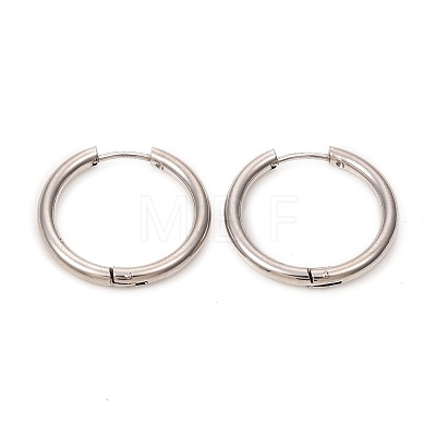 201 Stainless Steel Huggie Hoop Earrings EJEW-L250-01F-P-1