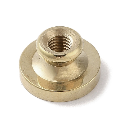 Golden Tone Wax Seal Brass Stamp Head DIY-B079-01G-S-1