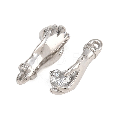 304 Stainless Steel Rhinestone Pendants RB-CBA02E8-08P-1