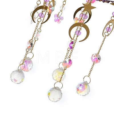 Natural Amethyst Chips Hanging Suncatcher GG-CBAB970-01A-1