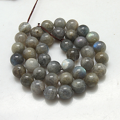 Natural Labradorite Beads Strands X-G-G212-6mm-23-1