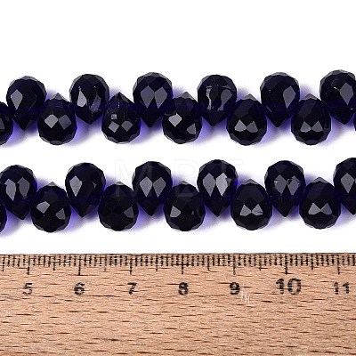 Transparent Glass Beads Strands GLAA-Q116-01A-B19-1