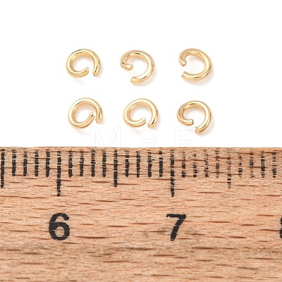 Brass Open Jump Rings KK-G604-08G-07-1