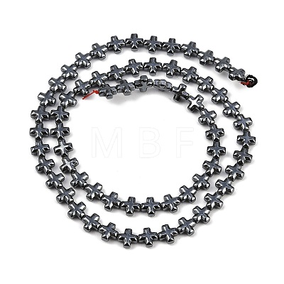 Electroplated Synthetic Non-magnetic Hematite Beads Strands G-K375-E02-01-1