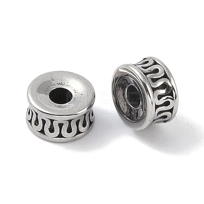 316 Surgical Stainless Steel Spacer Beads Hand Polished STAS-P362-18AS-1
