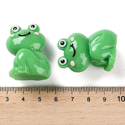 Cartoon Cute Resin 3D Frog Figurines LS-RESI-Z024-01D-1