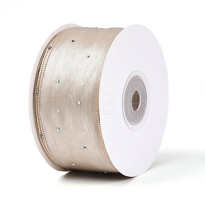 Single Face Printed Polyester & Acrylic Satin Ribbon SRIB-T009-06D-1
