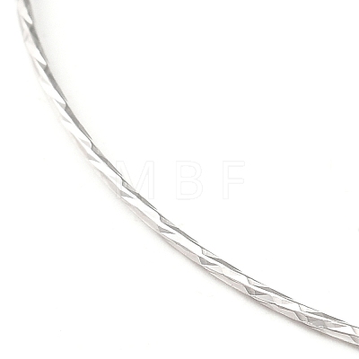 Rhodium Plated 925 Sterling Silver Twisted Bracelets BJEW-G680-01P-1