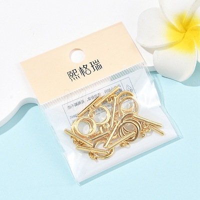 SHEGRACE Brass Toggle Clasps XGR0123G-157G-1
