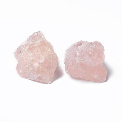 Rough Raw Natural Rose Quartz Beads G-F710-03-1
