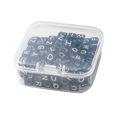 100Pcs Opaque Acrylic Beads SACR-YW0001-55-1