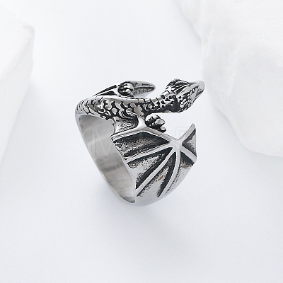 304 Stainless Steel Finger Rings for Men UP9646-2-1