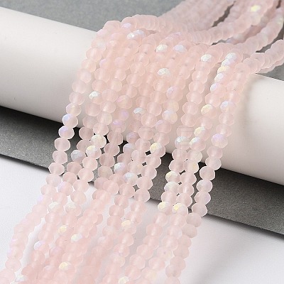 Imitation Jade Glass Beads Strands EGLA-A034-T2mm-MB22-1