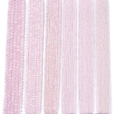 Electroplate Glass Beads Strands LS-EGLA-A044-J8mm-B02-1
