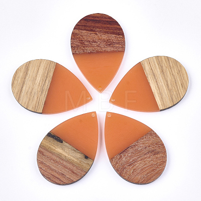 Resin & Wood Pendants RESI-T023-02-M-1