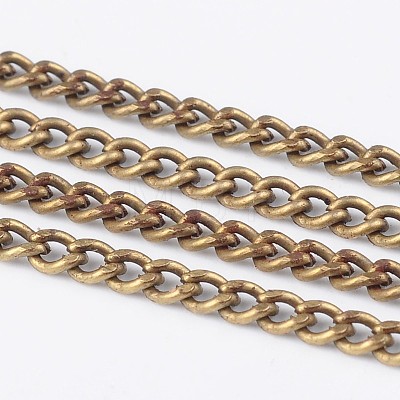 Iron Twisted Chains Curb Chains CHS002Y-AB-1