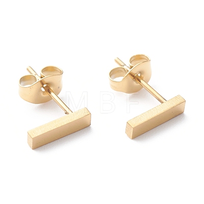 Ion Plating(IP) 304 Stainless Steel Stud Earrings STAS-Z028-A-04G-1