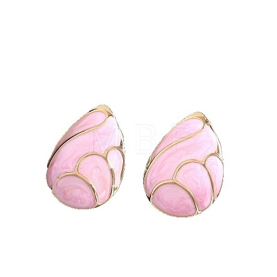 201 Stainless Steel Enamel Stud Earrings FS-WGE915E-02-1