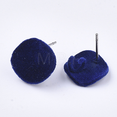 Flocky Iron Stud Earring Findings IFIN-S704-34A-1