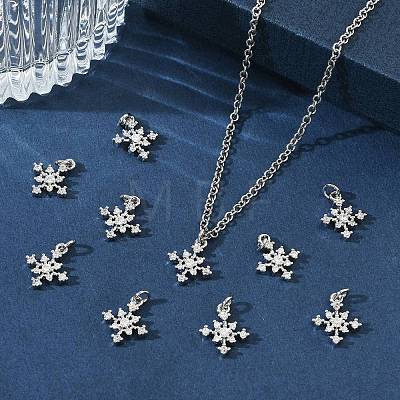 SHEGRACE Brass Micro Pave Cubic Zirconia Pendants XGRQ3D201-487P-1
