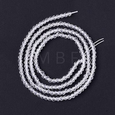 Transparent Glass Beads Strands GLAA-C019-01A-33-1