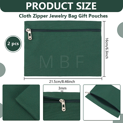 Cloth Zipper Jewelry Bag Gift Pouches ABAG-WH0040-53B-1