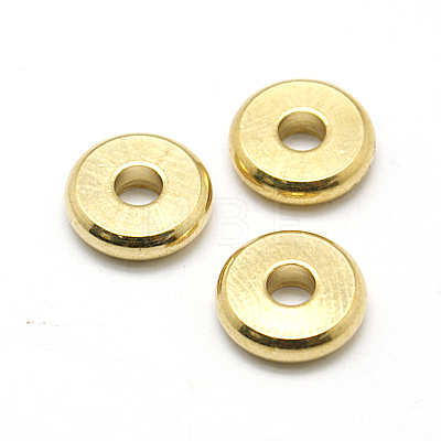 Brass Spacer Beads KK-E357-10mm-G-1