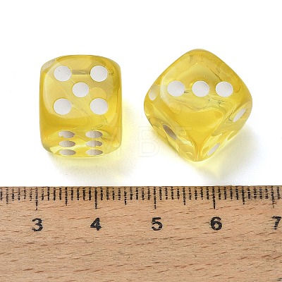 Spray Printed Transparent Acrylic Beads AC-CBA40CF-01B-1
