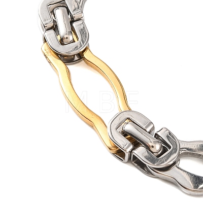 304 Stainless Steel Link Chain Bracelets BJEW-B078-113GP-1