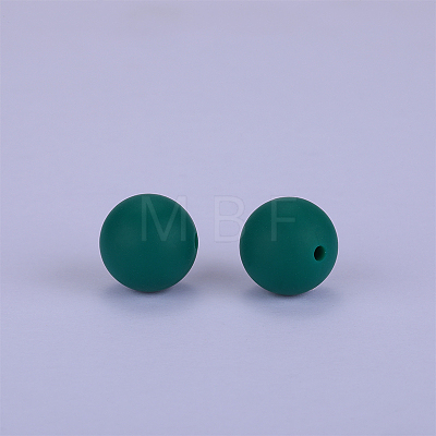 Round Silicone Focal Beads SI-JX0046A-129-1