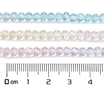 Transparent Painted Glass Beads Strands DGLA-A034-T4mm-A21-1