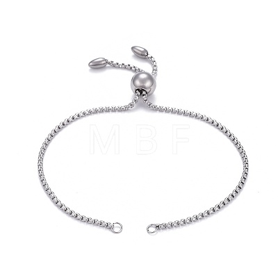 304 Stainless Steel Slider Bracelet/Bolo Bracelets Making X-MAK-L024-01P-1